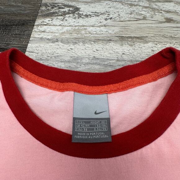 Vintage Y2K Nike Sportswear Viva Mexico Dance Football‎ Salsa Mens L Ringer Tee - Picture 4 of 11